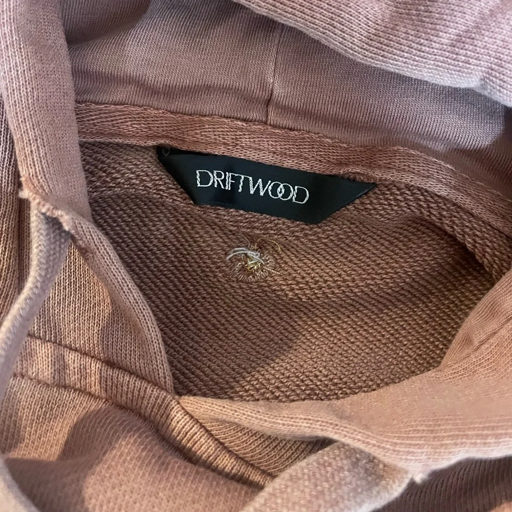 Anthropology Driftwood,Sweatshirt, Hoodie,distressed,floral,Rose,Burgundy,S - Picture 9 of 11